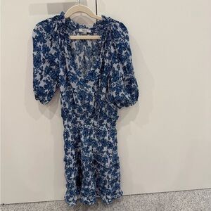 Rails Blue Floral Mini Dress